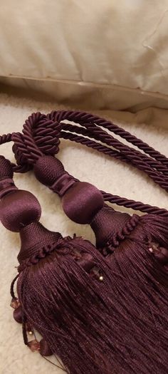 Tiebacks  wine colour
