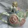 1998 3 D Cherub Angle Avon Cabbage Patch Roses Teapot. Image 4