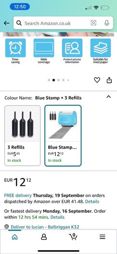 Address Blocker Stamp,Lindastas Wide Roller Stamp,Including 3-Pack Refills Confidential Roller Stamp, Data Defender Anti Theft and Privacy Safety