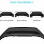 SMALL Army Green Silicone Band Strap Buckle For Fitbit Charge 3 4 Replacement Image 3
