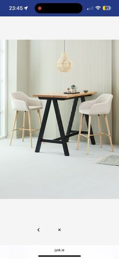 kitchen island table + 2 chairs