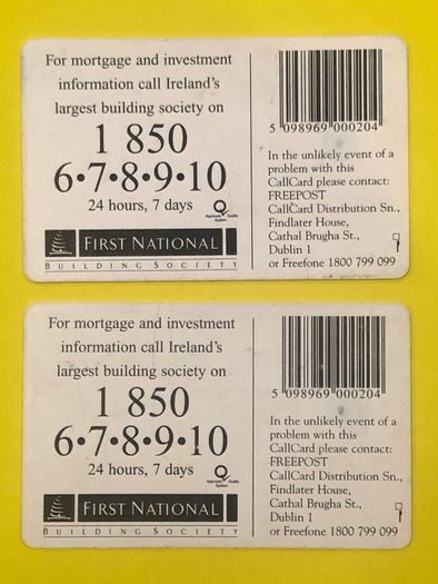 Callcard 1121 First National Gemplus Variations