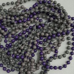 Three Necklaces Purple and Grey