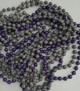 Three Necklaces Purple and Grey