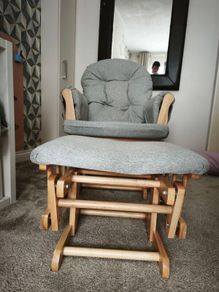 Rocking chair and footstool