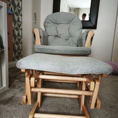 Rocking chair and footstool