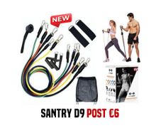 11 PCS Resistance Exercise Bands Set with Handles Expander Tubes Yoga Abs Crossfit Workout Training