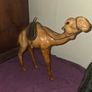 1960's Leather Wrapped Camel Statue Image 2
