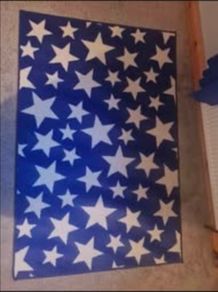 Blue star rug 120x170