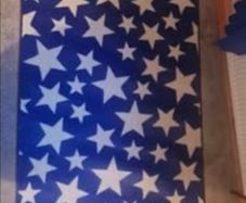 Blue star rug 120x170