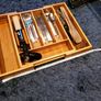 Expandable bamboo cutlery organizer Image 4