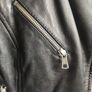 Zara Black Genuine Leather Biker Jacket - Size S Fits XS Image 6