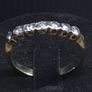 Vintage 9ct Gold Seven Stone Half Eternity Ring Size 61 Image 2