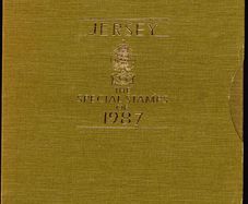 1987 Jersey (Channel Islands) Stamp Year Book (softback) issued by Jersey Post with 14 images of content