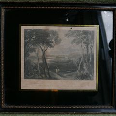 Scotland, Clyde River Medieval DUMBARTON CASTLE ROCK - 1836 Art Print Engraving in a frame