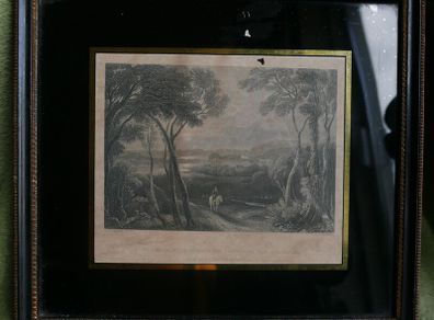 Scotland, Clyde River Medieval DUMBARTON CASTLE ROCK - 1836 Art Print Engraving in a frame