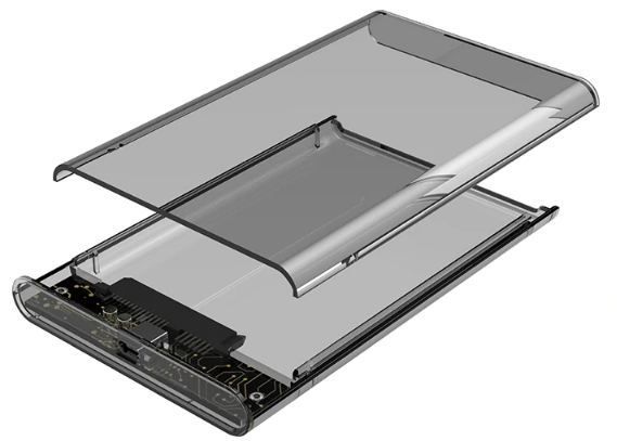 2.5" Serial Port SATA SSD Laptop / Notebook Hard Drive Case
