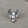 Sterling Silver Thick Chunky Half Hoop Earrings Image 5
