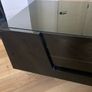 black glass tv unit Image 3