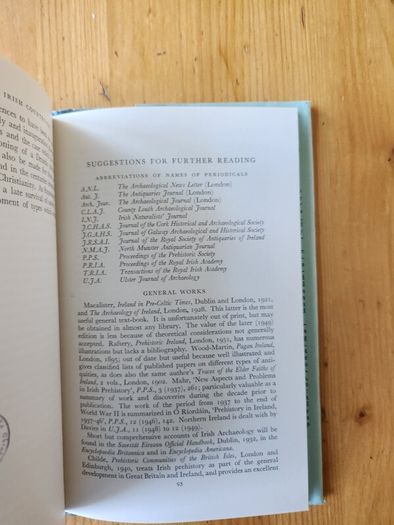 Antiquities Of The Irish Countryside.  By Sean P. Riordain. Hardback With Dustjacket In Good Condition.