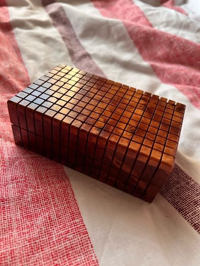 Moroccan Thuya Wood Puzzle Box Small