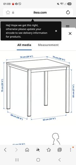 Table and chairs
