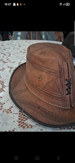 leather fedora hat