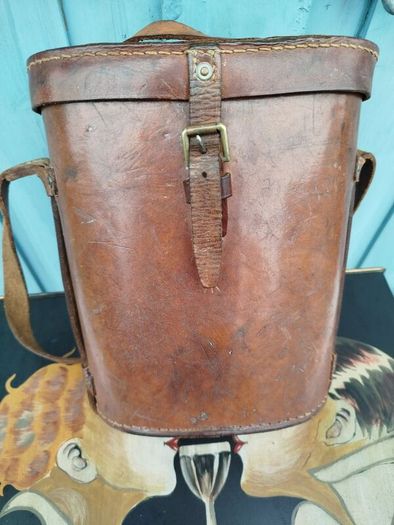 Vintage Leather Binoculars Case