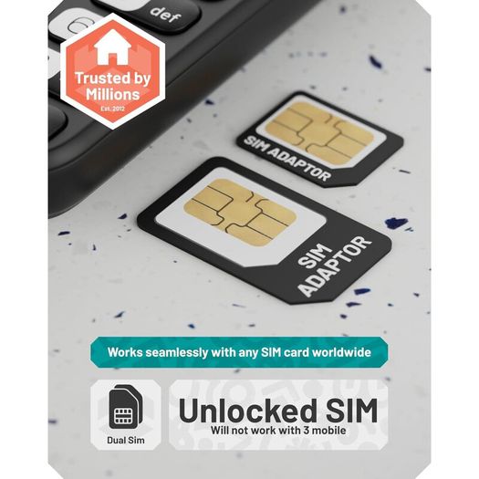 SIM free Unlocked Mobile Phone, Bluetooth, Mp3 Player, 7 Day Battery, Dual Sim - FREE DELIVERY OR PICK UP IN STORE
