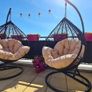 rattan garden swing egg chairs Image 2