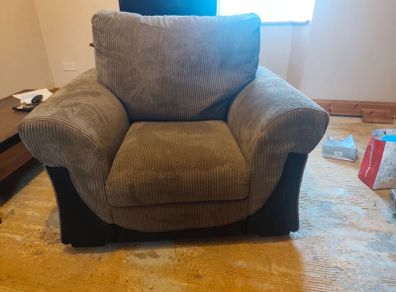 Couch with armchair