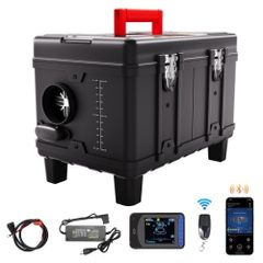 5-8KW Diesel Heater, 12V/24V All in One Diesel Air Heater, with Bluetooth APP Control, Remote Control and Display Screen, CO Alarm, Fast Heating Portable Diesel Heater for Vehicles and Garage