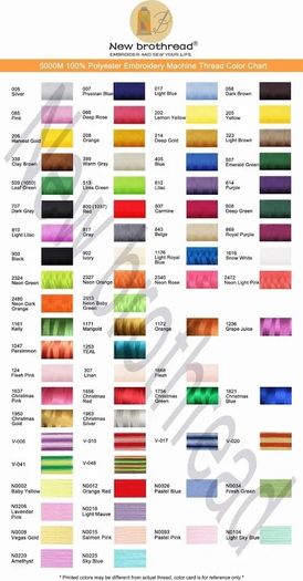 Brand New brothread 6 piece Pastel Colors.