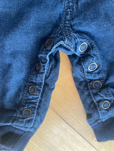 Polarn O Pyret Baby 56 cm denim dungarees up to 3 minths