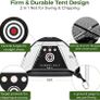 Golf Practice Net for Garden 10x7ft Hitting Enclosure with 3-in-1 Mat, Balls, Tee & Carry Bag - Durable Backyard Training Net for All Ages Including Kids Image 8