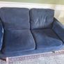 navy 2 seater sofa Image 2