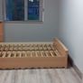 King size bed frame with large storage box. Image 10