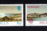 1977 Isle of Man Europa Landscapes Commemorative Stamps Mint Never Hinged (MNH)