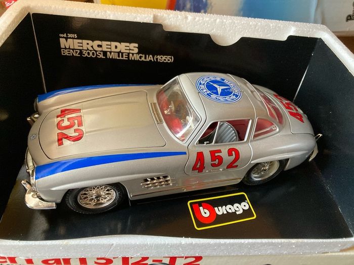Mercedes 300 SL Mille Miglia 1/18 Burago New