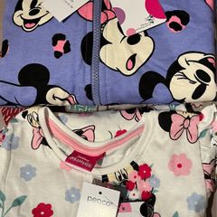 Minnie Mouse hoodie & tshirt age 7/8 years BNWT