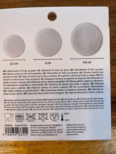 Silicone covers for fruit and veg BNIB