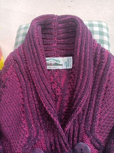 ladies aran cardigan