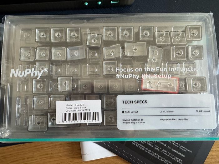 Nuphy Air 75 Mechanical Keyboard w/ extra switches & keycaps