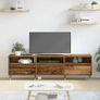 TV Cabinet Old Wood 150 x 30 x 45 cm Engineered Wood Image 3