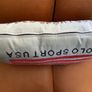 Vintage Polo Sport Ralph Lauren Flag Pillow Cover 25x15 Oversized Lumbar Woven Jacquard Intarsia Americana Throw Pillow 1990s Image 5