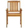 Garden Chairs 8 pcs Solid Acacia Wood Image 4