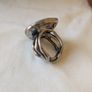 Silver and turquoise stone ring Image 2