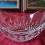 New In Box Waterford Crystal Lismore Pattern 9 Inch Essence Ellipse Bowl Image 4
