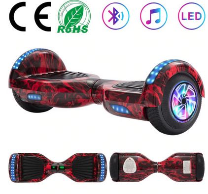 Self-Balancing Electric Scooter Hoverboard 6.5 Inch Bluetooth Speaker With Two Wheels Skateboard