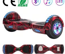 Self-Balancing Electric Scooter Hoverboard 6.5 Inch Bluetooth Speaker With Two Wheels Skateboard